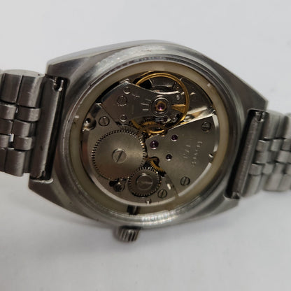 Vintage Original HMT Trisul Hand Winding 17 Jewels Black Face Jubilee Bracelet Men's Wrist Watch OG212