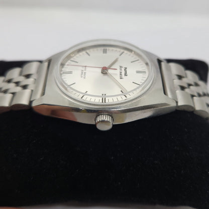 Vintage Original HMT Avinash Hand Winding 17 Jewels Silver Face Jubilee Bracelet Men's Wrist Watch OG214
