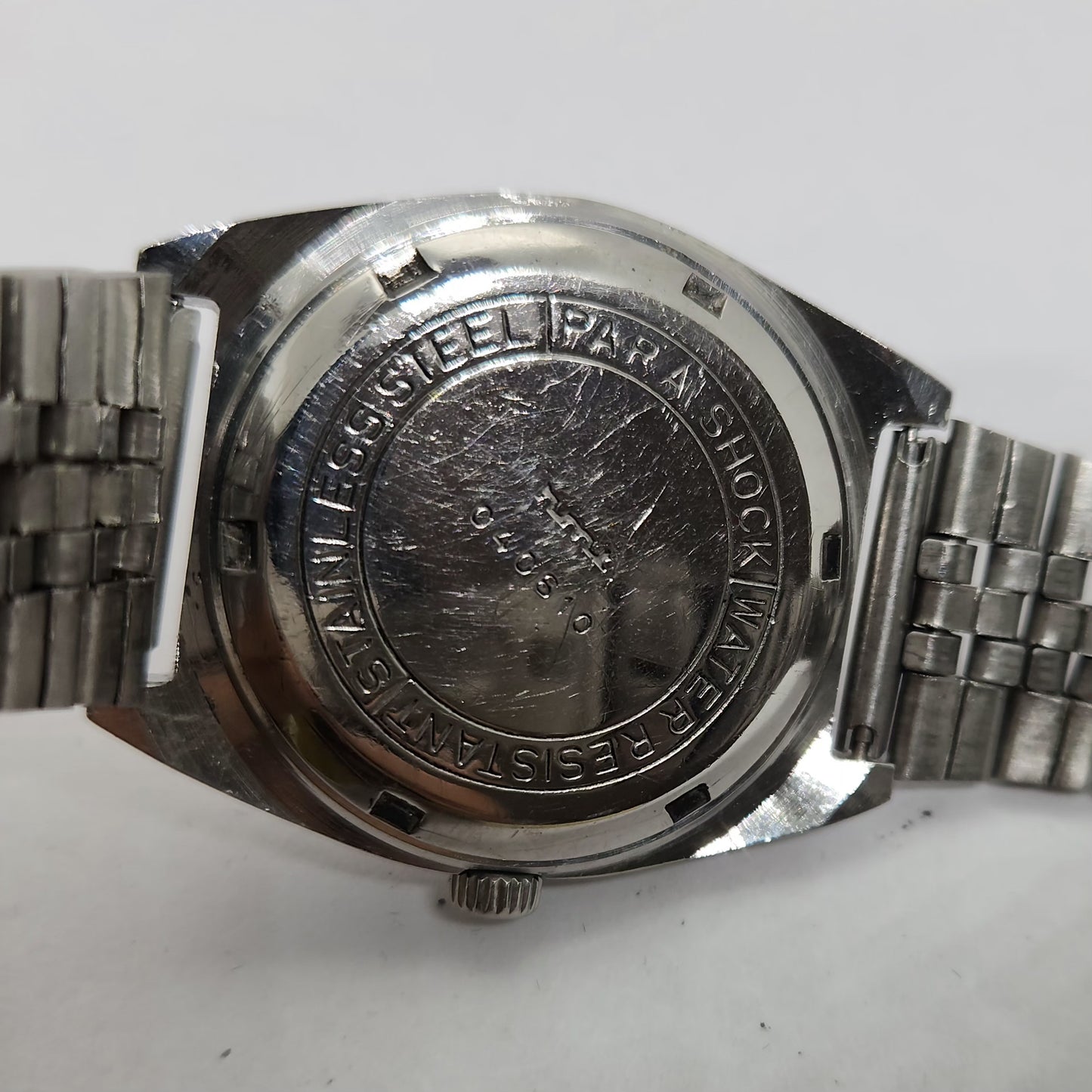Vintage Original HMT Avinash Hand Winding 17 Jewels Silver Face Jubilee Bracelet Men's Wrist Watch OG214