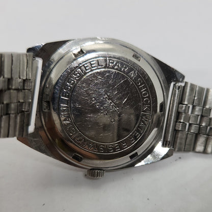 Vintage Original HMT Avinash Hand Winding 17 Jewels Silver Face Jubilee Bracelet Men's Wrist Watch OG214