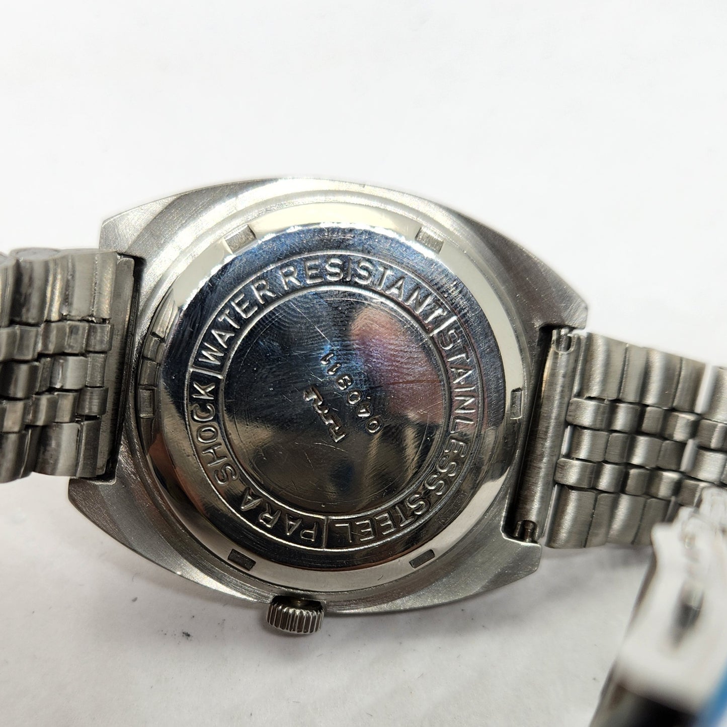 Vintage Original HMT Chethan Hand Winding 17 Jewels Gold Face Jubilee Bracelet Men's Wrist Watch OG219