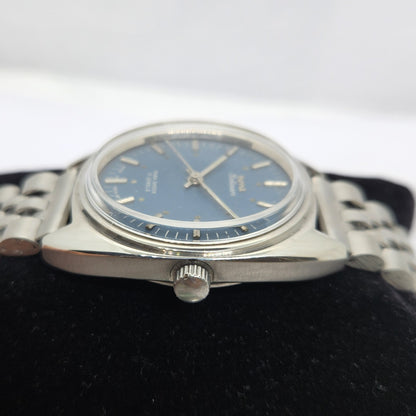 Vintage Original HMT Kohinoor Hand Winding 17 Jewels Blue Face Jubilee Bracelet Men's Wrist Watch OG220