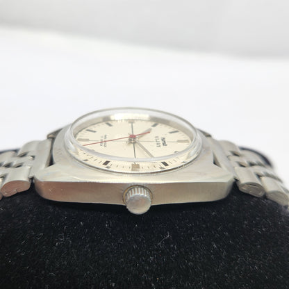Vintage Original HMT Vijay Hand Winding 17 Jewels White Face Jubilee Bracelet Men's Wrist Watch OG221