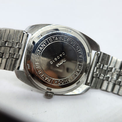 Vintage Original HMT Vijay Hand Winding 17 Jewels White Face Jubilee Bracelet Men's Wrist Watch OG221
