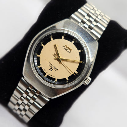 Vintage Original HMT Chetak Hand Winding 17 Jewels Peach Face Jubilee Bracelet Men's Wrist Watch OG223