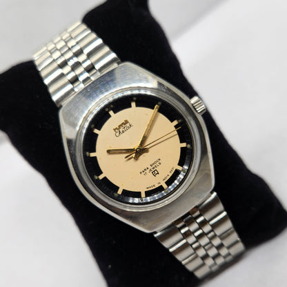 Vintage Original HMT Chetak Hand Winding 17 Jewels Peach Face Jubilee Bracelet Men's Wrist Watch OG223