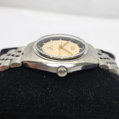 Vintage Original HMT Chetak Hand Winding 17 Jewels Peach Face Jubilee Bracelet Men's Wrist Watch OG223