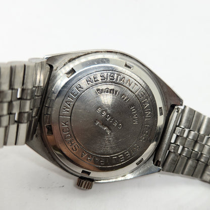 Vintage Original HMT Chetak Hand Winding 17 Jewels Peach Face Jubilee Bracelet Men's Wrist Watch OG223
