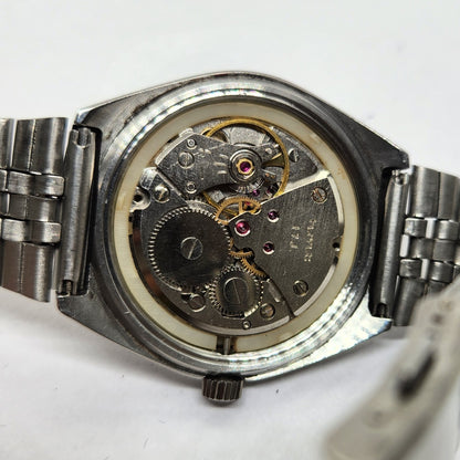 Vintage Original HMT Chetak Hand Winding 17 Jewels Peach Face Jubilee Bracelet Men's Wrist Watch OG223