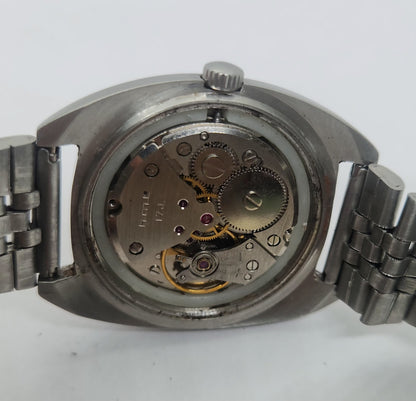 Vintage Original HMT Kohinoor Hand Winding 17 Jewels Black Face Jubilee Bracelet Men's Wrist Watch OG225