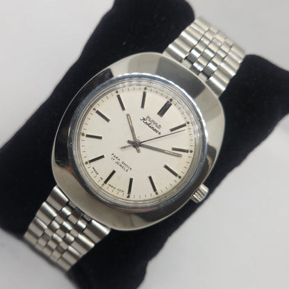 Vintage Original HMT Kohinoor Hand Winding 17 Jewels White Face Jubilee Bracelet Men's Wrist Watch OG226