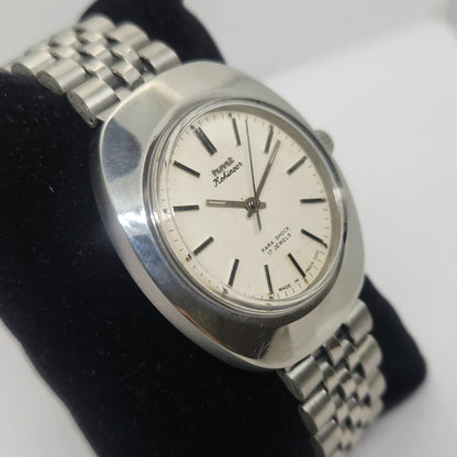 Vintage Original HMT Kohinoor Hand Winding 17 Jewels White Face Jubilee Bracelet Men's Wrist Watch OG226