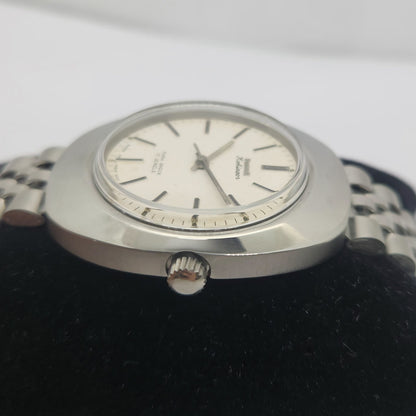 Vintage Original HMT Kohinoor Hand Winding 17 Jewels White Face Jubilee Bracelet Men's Wrist Watch OG226