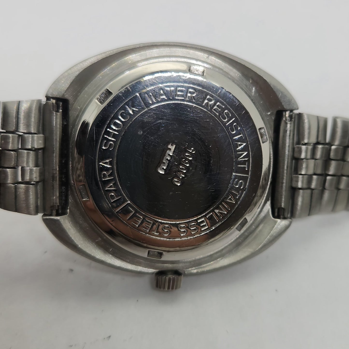 Vintage Original HMT Kohinoor Hand Winding 17 Jewels White Face Jubilee Bracelet Men's Wrist Watch OG226
