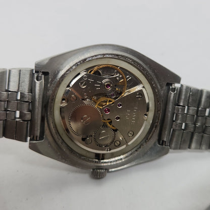 Vintage Original HMT Abhishek Hand Winding 17 Jewels Brown Face Jubilee Bracelet Men's Wrist Watch OG227