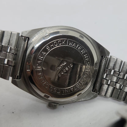 Vintage Original HMT Shreyas Hand Winding 17 Jewels Silver Face Jubilee Bracelet Men's Wrist Watch OG228