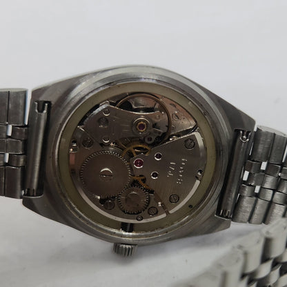 Vintage Original HMT Shreyas Hand Winding 17 Jewels Silver Face Jubilee Bracelet Men's Wrist Watch OG228
