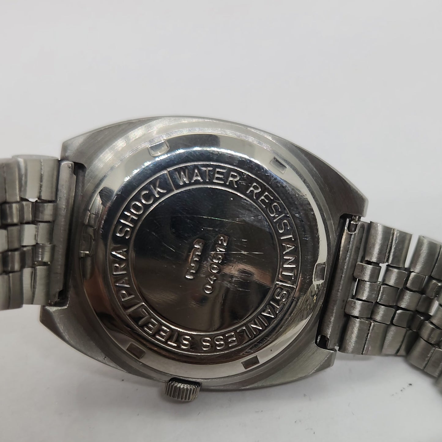 Vintage Original HMT Chethan Hand Winding 17 Jewels Silver Face Jubilee Bracelet Men's Wrist Watch OG229