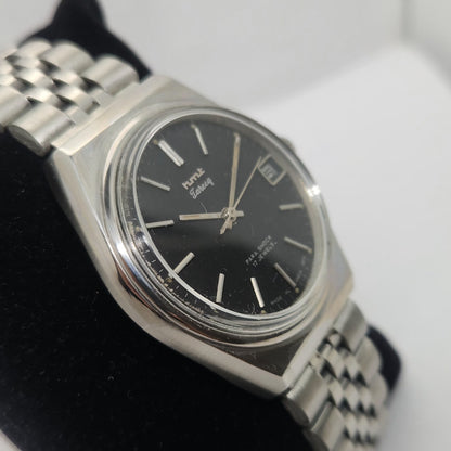 Vintage Original HMT Tareeq Hand Winding 17 Jewels Black Face Jubilee Bracelet Men's Wrist Watch OG231