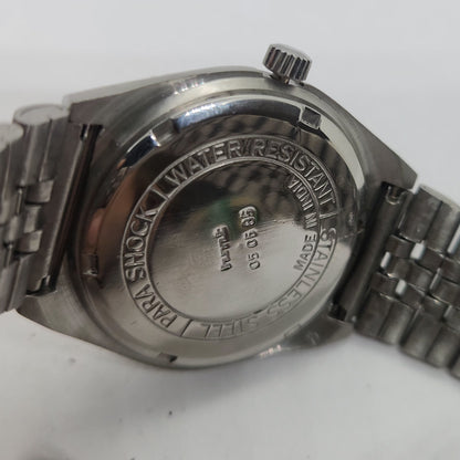 Vintage Original HMT Tareeq Hand Winding 17 Jewels Black Face Jubilee Bracelet Men's Wrist Watch OG231