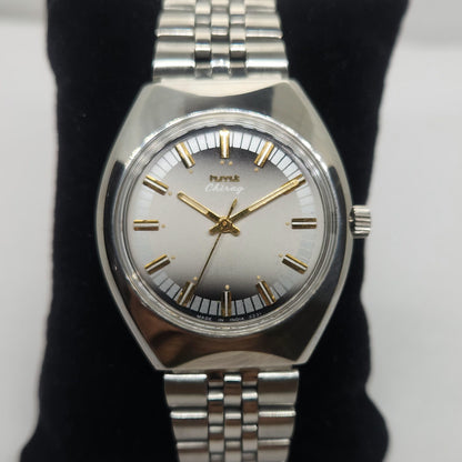 Vintage Original HMT Chirag Hand Winding 17 Jewels Silver Face Jubilee Bracelet Men's Wrist Watch OG231