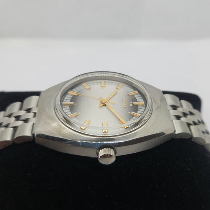 Vintage Original HMT Chirag Hand Winding 17 Jewels Silver Face Jubilee Bracelet Men's Wrist Watch OG231