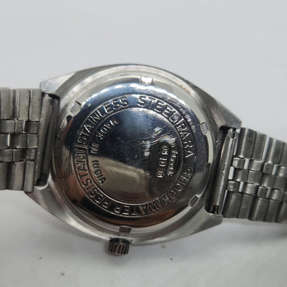 Vintage Original HMT Chirag Hand Winding 17 Jewels Silver Face Jubilee Bracelet Men's Wrist Watch OG231