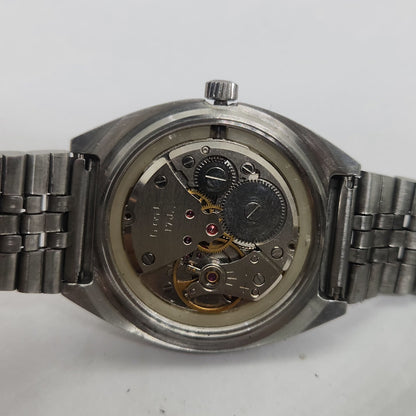 Vintage Original HMT Chirag Hand Winding 17 Jewels Silver Face Jubilee Bracelet Men's Wrist Watch OG231