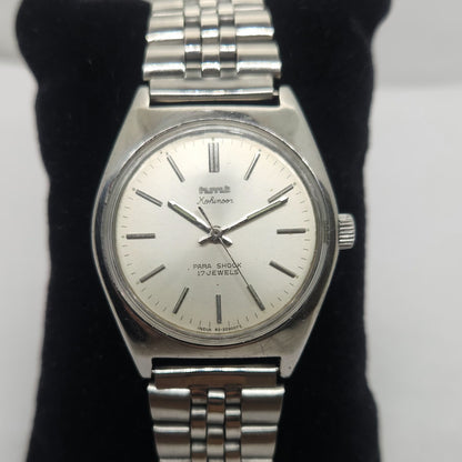 Vintage Original HMT Kohinoor Hand Winding 17 Jewels Silver Face Jubilee Bracelet Men's Wrist Watch OG232