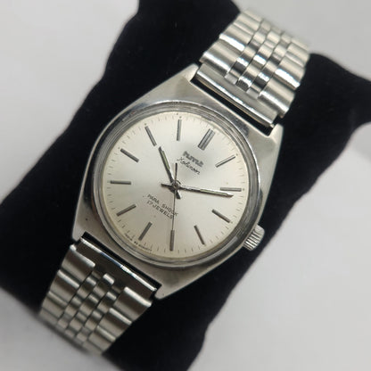Vintage Original HMT Kohinoor Hand Winding 17 Jewels Silver Face Jubilee Bracelet Men's Wrist Watch OG232