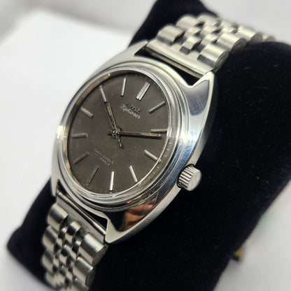 Vintage Original HMT Kohinoor Hand Winding 17 Jewels Black Face Jubilee Bracelet Men's Wrist Watch OG234