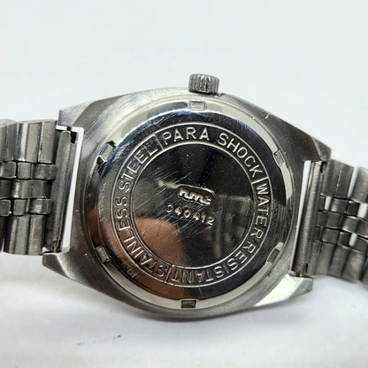 Vintage Original HMT AvinashHand Winding 17 Jewels Silver Face Jubilee Bracelet Men's Wrist Watch OG236