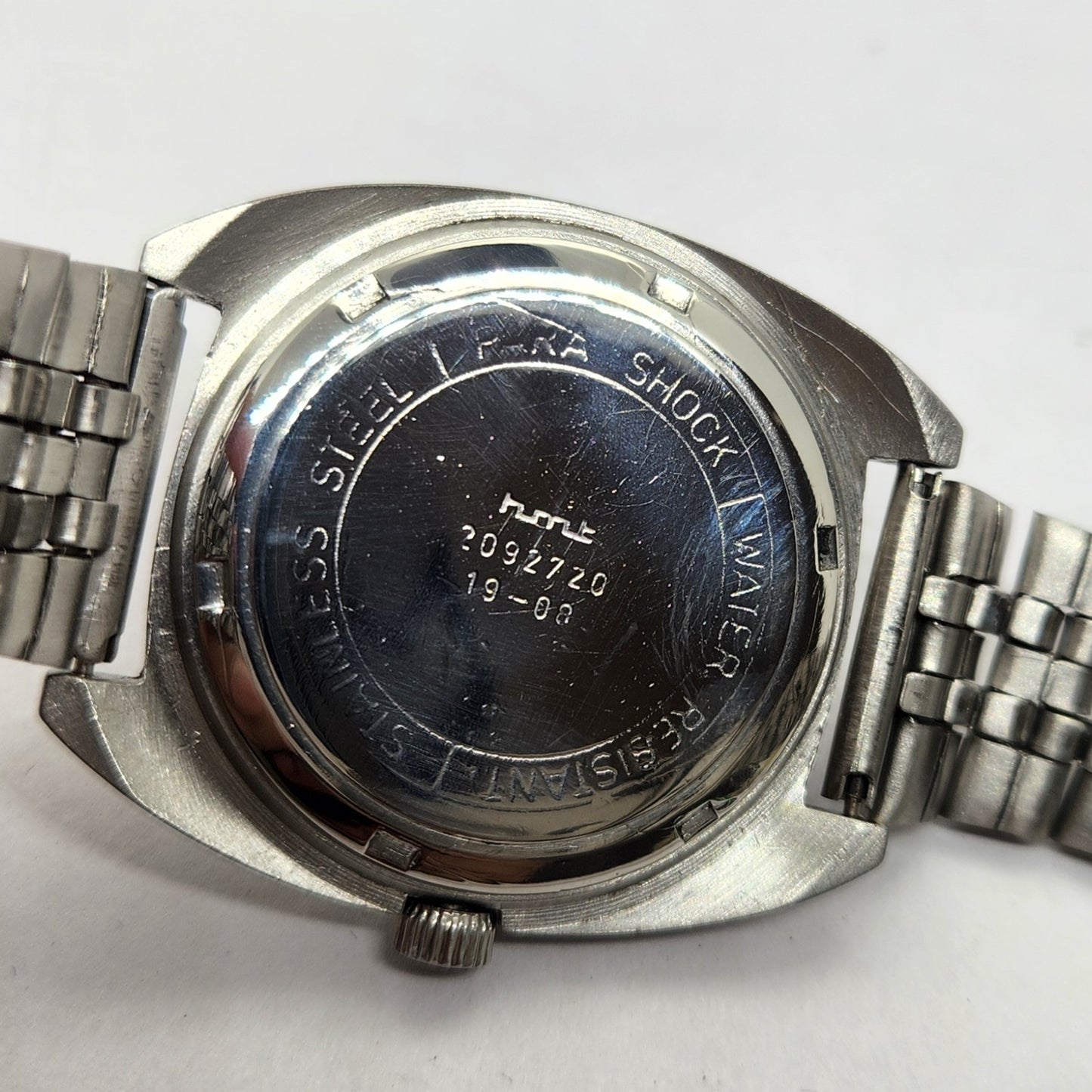 Vintage Original HMT Kohinoor Hand Winding 17 Jewels Black Face Jubilee Bracelet Men's Wrist Watch OG237