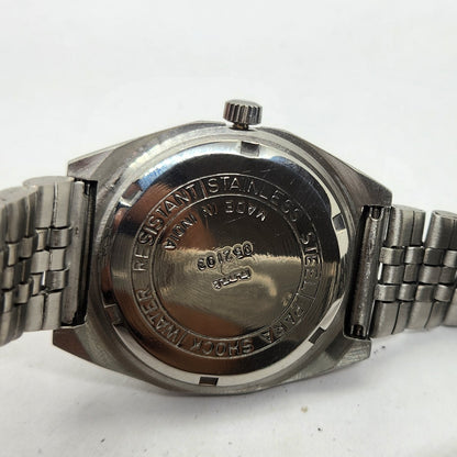 Vintage Original HMT Abhishek Hand Winding 17 Jewels Brown Face Jubilee Bracelet Men's Wrist Watch OG238