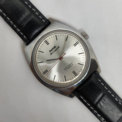 Vintage Original HMT Avinash Hand Winding 17 Jewels Silver Face Men's Wrist Watch OG242