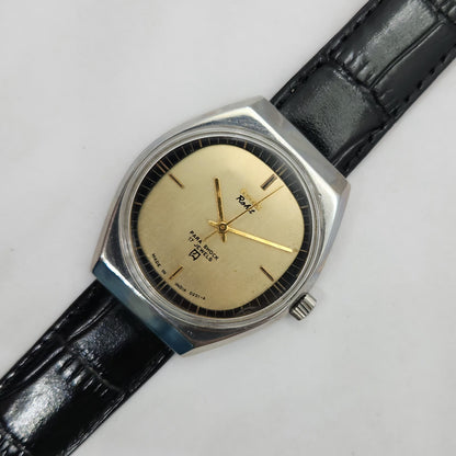 Vintage Original HMT Rohit Hand Winding 17 Jewels Gold Face Men's Wrist Watch OG244