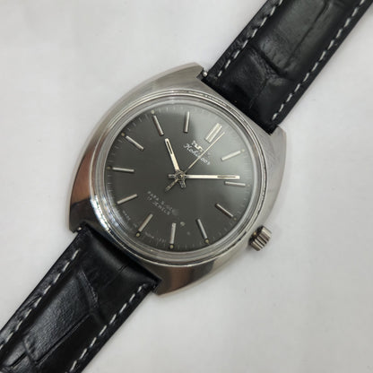 Vintage Original HMT Kohinoor Hand Winding 17 Jewels Black Face Men's Wrist Watch OG245