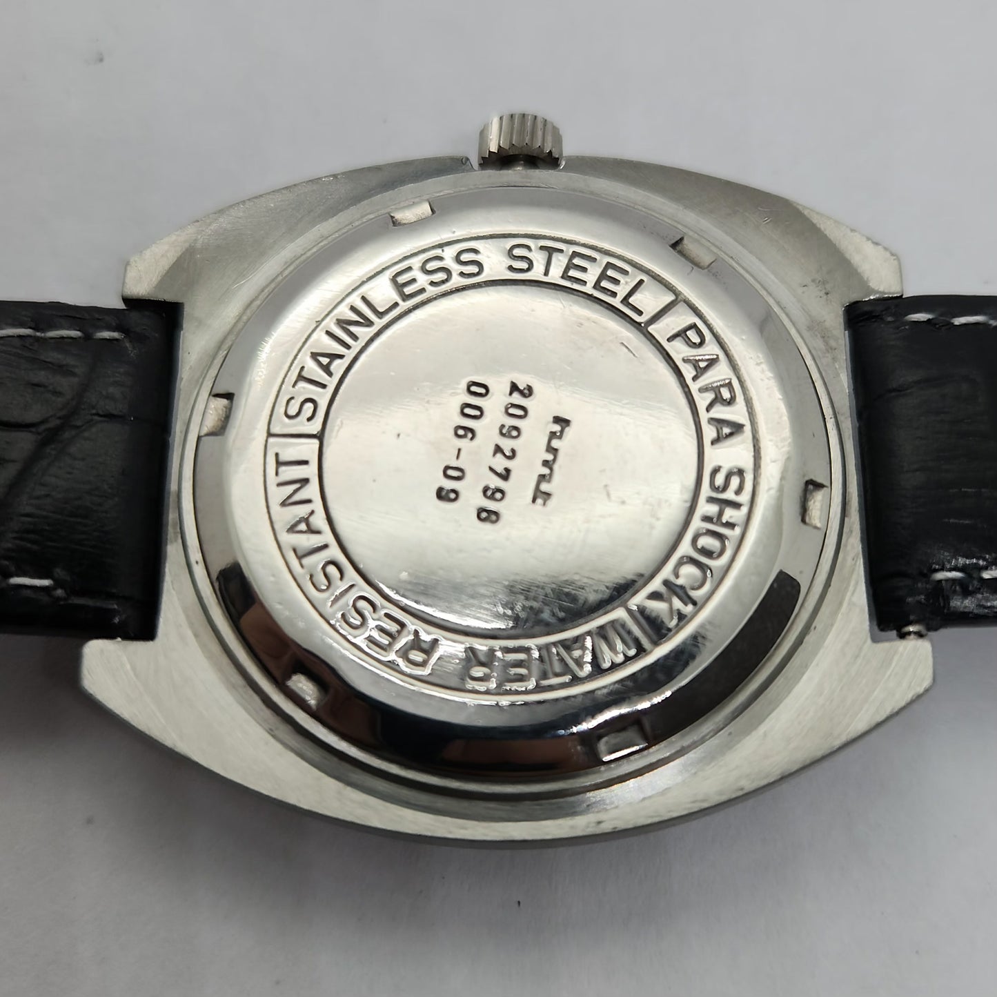 Vintage Original HMT Kohinoor Hand Winding 17 Jewels Black Face Men's Wrist Watch OG245