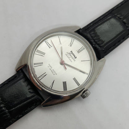 Vintage Original HMT Janata Hand Winding 17 Jewels Silver Face Men's Wrist Watch OG247