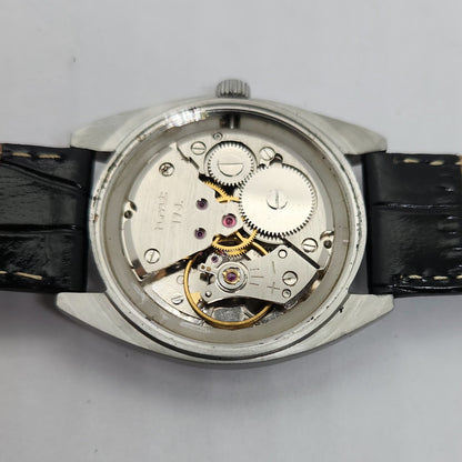 Vintage Original HMT Janata Hand Winding 17 Jewels Silver Face Men's Wrist Watch OG247