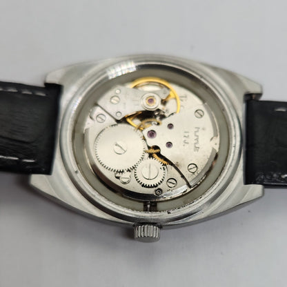 Vintage Original HMT Avinash Hand Winding 17 Jewels Silver Face Men's Wrist Watch OG248