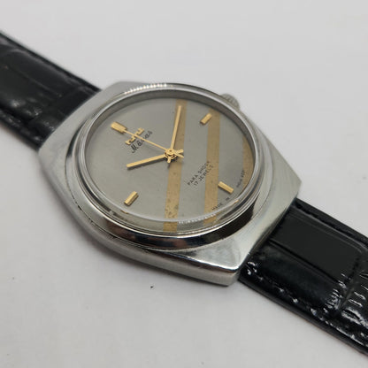 Vintage Original HMT Manas Hand Winding 17 Jewels Grey Face Men's Wrist Watch OG251