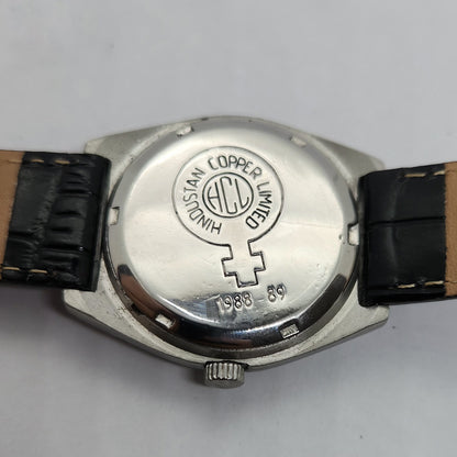 Vintage Original HMT Manas Hand Winding 17 Jewels Grey Face Men's Wrist Watch OG251