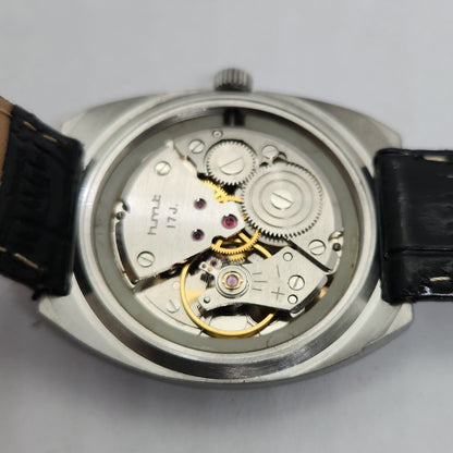 Vintage Original HMT Chethan Hand Winding 17 Jewels Gold Face Men's Wrist Watch OG252
