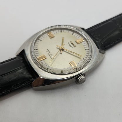 Vintage Original HMT Vijay Hand Winding 17 Jewels Grey Face Men's Wrist Watch OG253