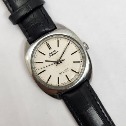 Vintage Original HMT Kohinoor Hand Winding 17 Jewels White Face Men's Wrist Watch OG256