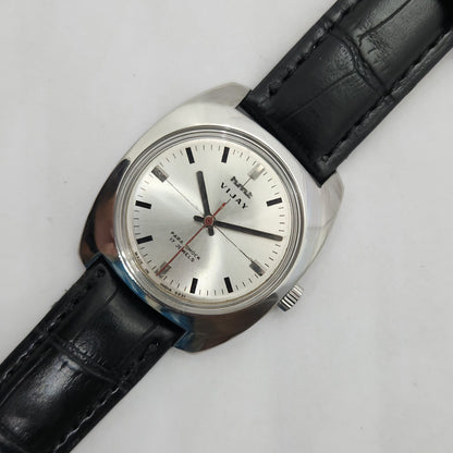Vintage Original HMT Vijay Hand Winding 17 Jewels Silver Face Men's Wrist Watch OG257
