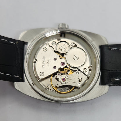 Vintage Original HMT Vijay Hand Winding 17 Jewels Silver Face Men's Wrist Watch OG257