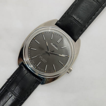 Vintage Original HMT Kohinoor Hand Winding 17 Jewels Black Face Men's Wrist Watch OG258