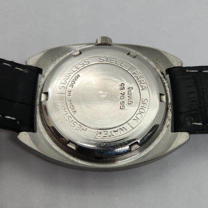 Vintage Original HMT Kohinoor Hand Winding 17 Jewels Black Face Men's Wrist Watch OG258